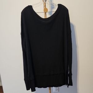We The Free Midnight Black Knit Top